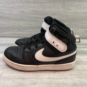 Nike Court Borough Mid 2 Shoes Youth Size 1Y Athletic Sneakers Black